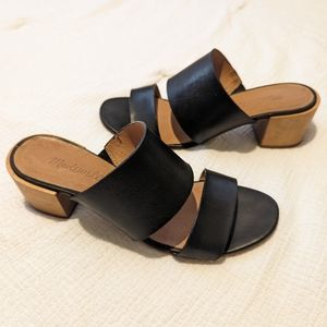 Madewell Kiera Mule Sandals, Leather & Wood